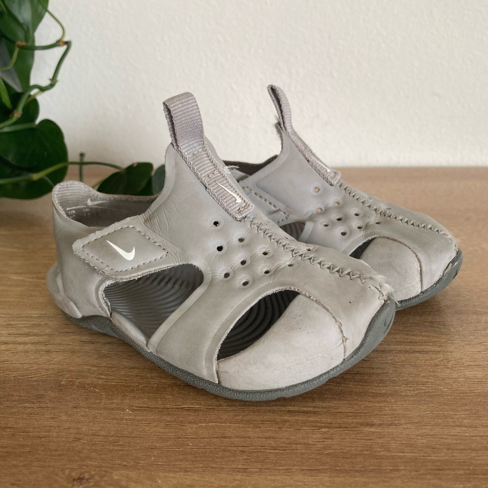Nike Gray Kids Water-Friendly Sandal Sneakers